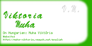 viktoria muha business card